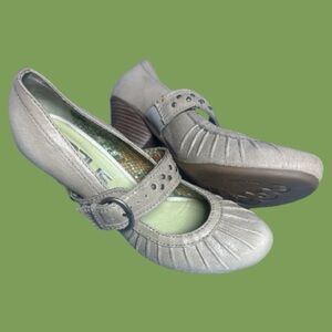 Mjus Mary Jane Y2k Heels Tan Size 39